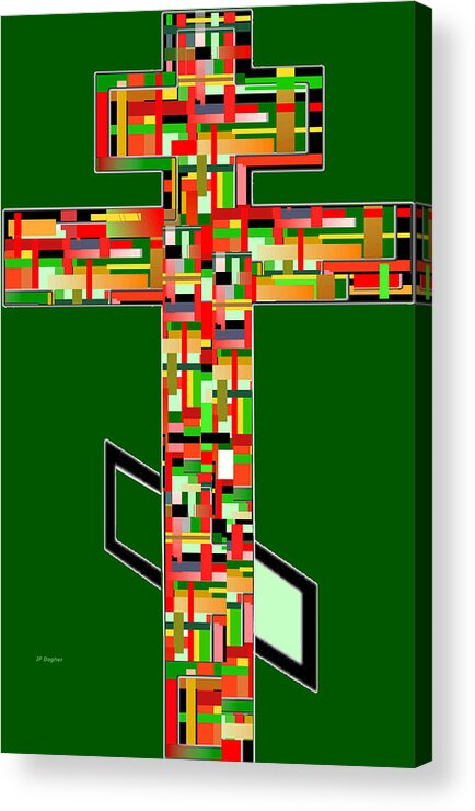 Cross Acrylic Print featuring the painting Cross No.2 by Joe Dagher