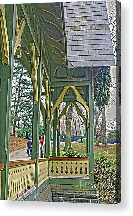 Porch Acrylic Print featuring the photograph Dairy Cottage Porch by Sandy Moulder