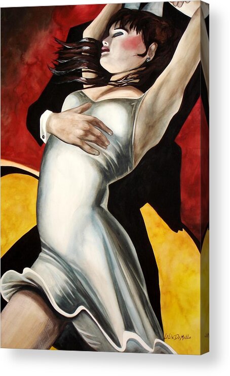 Dance Acrylic Print featuring the painting Dance by Lelia DeMello