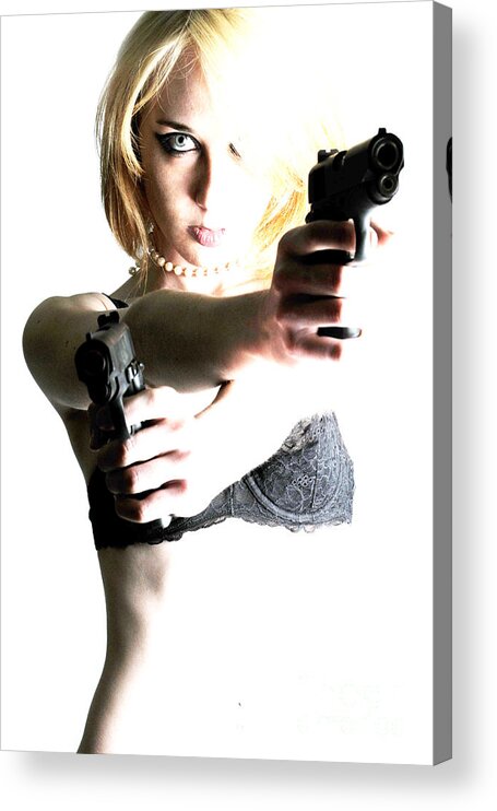 Artistic Acrylic Print featuring the photograph Deadly blonde by Robert WK Clark