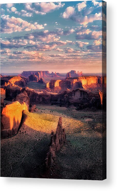 Sunrise Acrylic Print featuring the photograph Desert Glow  by Nicki Frates