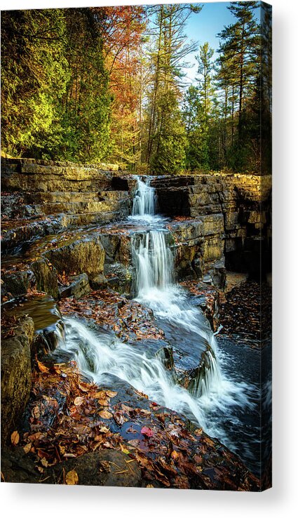 Landscape Acrylic Print featuring the photograph Dismal Falls #3 by Joe Shrader