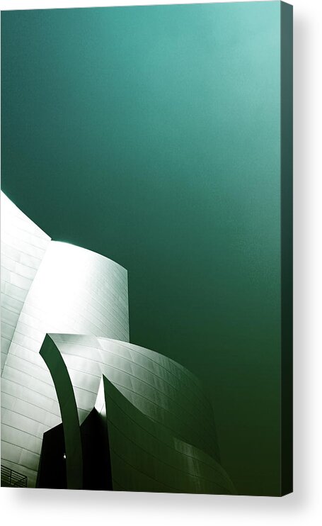 Disney Concert Hall Acrylic Print featuring the photograph Disney Concert Hall 3- Photograph by Linda Woods by Linda Woods
