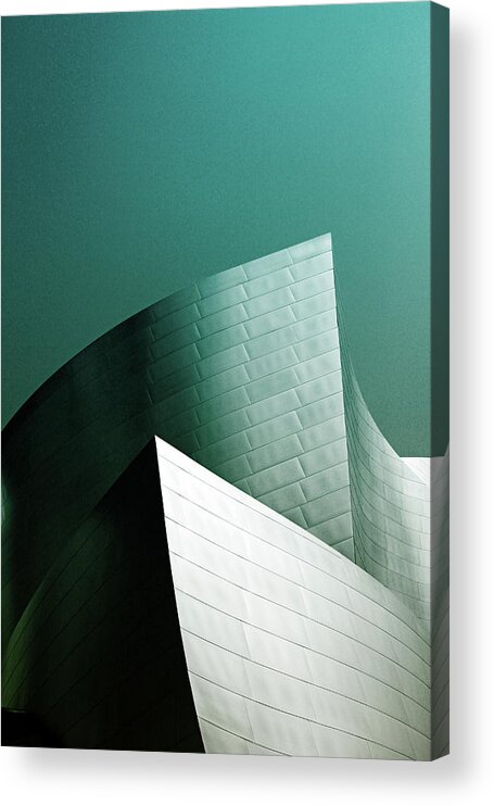 Disney Concert Hall Acrylic Print featuring the photograph Disney Conert Hall 2- Photograph by Linda Woods by Linda Woods