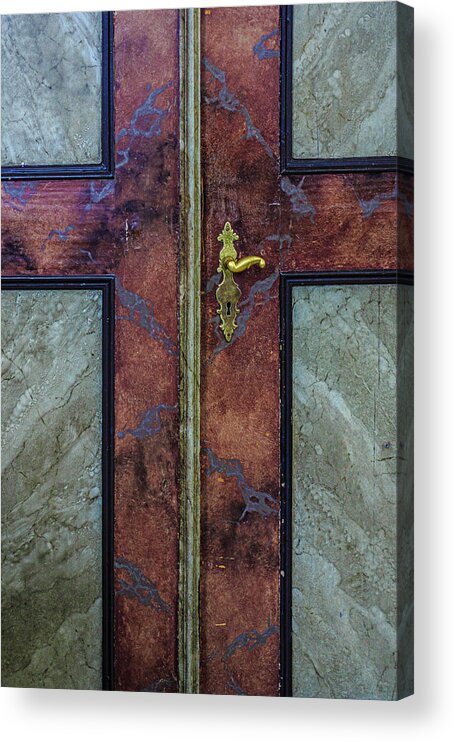 Church Door Acrylic Print featuring the photograph Door by Elmer Jensen