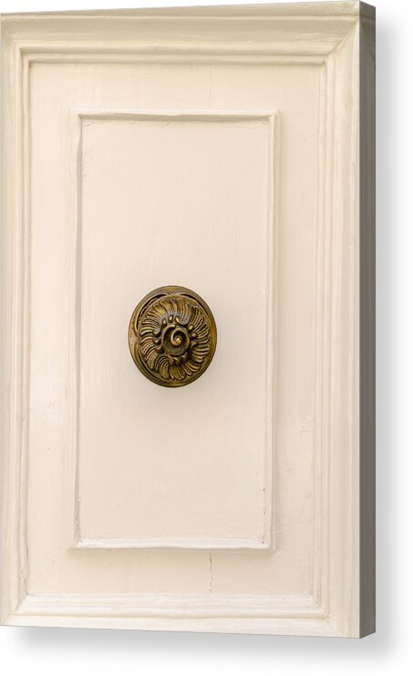Ancient Acrylic Print featuring the photograph Door Knobs of the world 29 by Sotiris Filippou