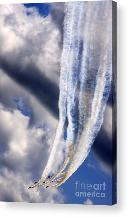 Red Arrows Acrylic Print featuring the photograph Down by Ang El
