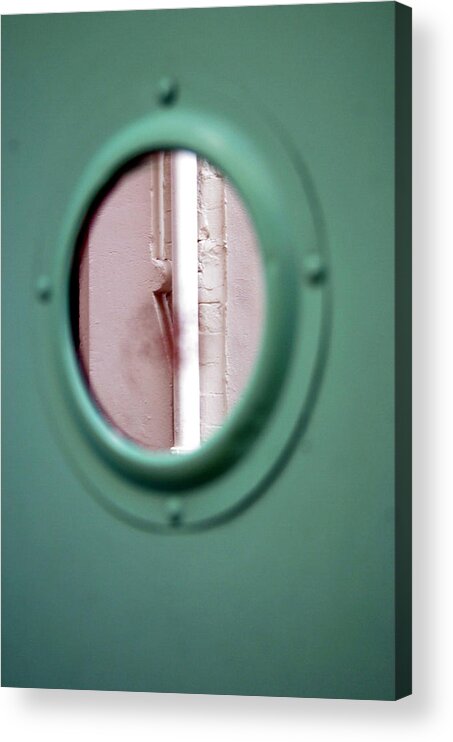 Jez C Self Acrylic Print featuring the photograph Drained door by Jez C Self