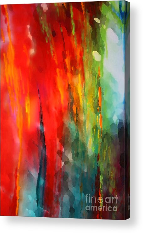 Metaphysical Acrylic Print featuring the painting Dreaming by Jeanette French