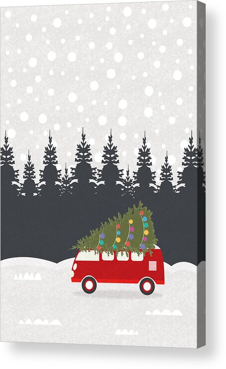 Christmas Acrylic Print featuring the digital art Christmas Feeling by Illusorium