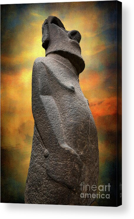 Easter Island Acrylic Print featuring the photograph Easter Island Moai by Adrian Evans