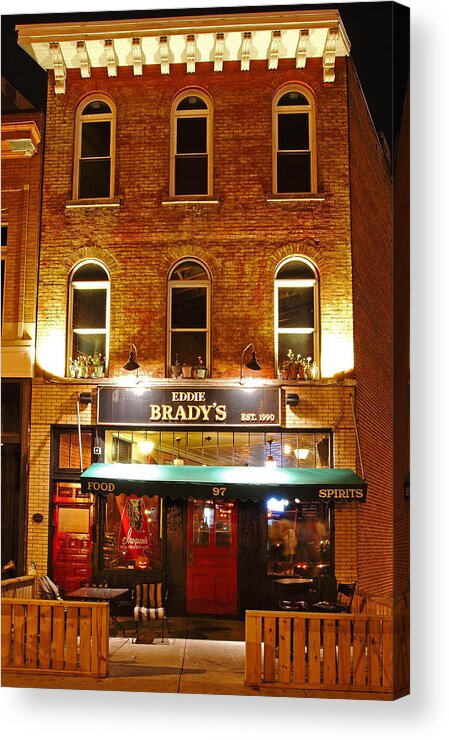 Taverns Acrylic Print featuring the photograph Eddie Brady's Tavern by Don Nieman