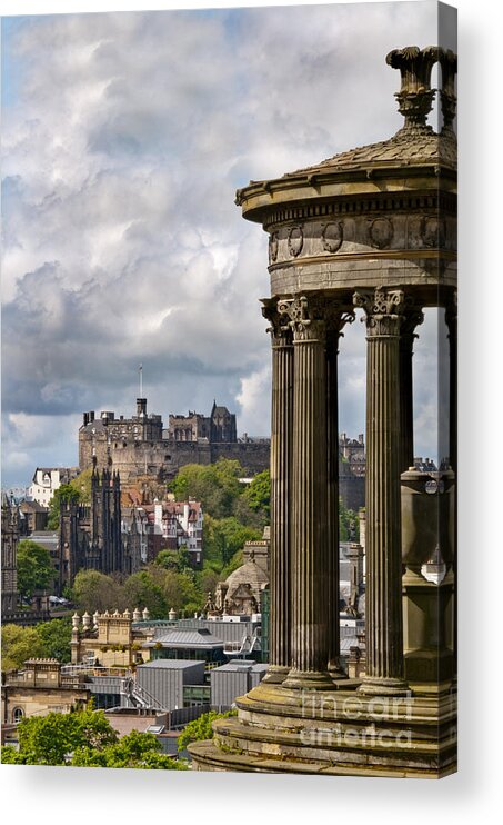 Edinburgh Acrylic Print featuring the photograph Edinburgh Castle by Marion Galt