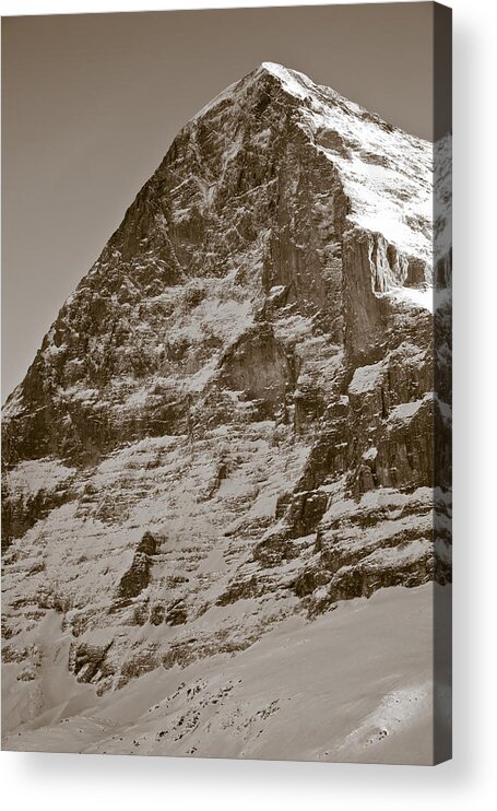 Frank Tschakert Acrylic Print featuring the photograph Eiger North Face by Frank Tschakert