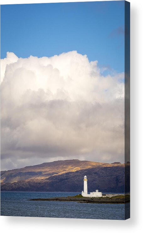 Argyll And Bute Acrylic Print featuring the photograph Eilean Musdile lighthouse on Lismore by Neil Alexander Photography