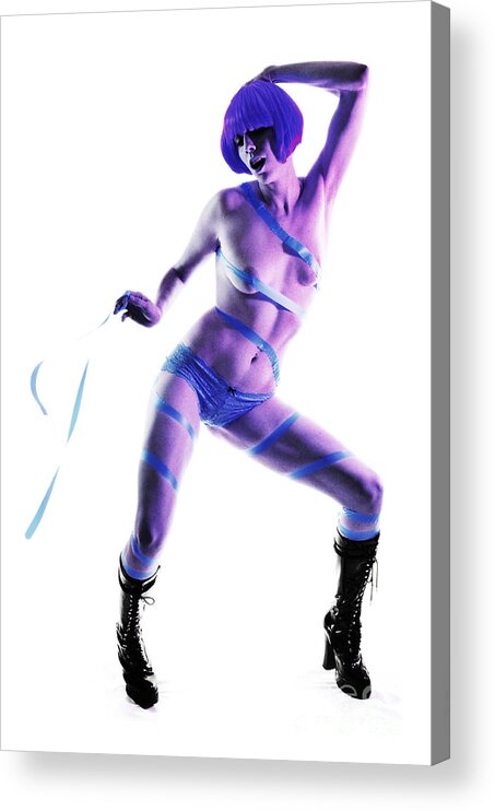 Artistic Acrylic Print featuring the photograph Electric Blue by Robert WK Clark