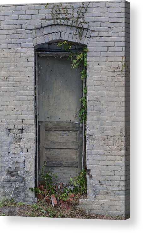 Door Acrylic Print featuring the photograph Elizabeth City Door by Cyndi Goetcheus Sarfan