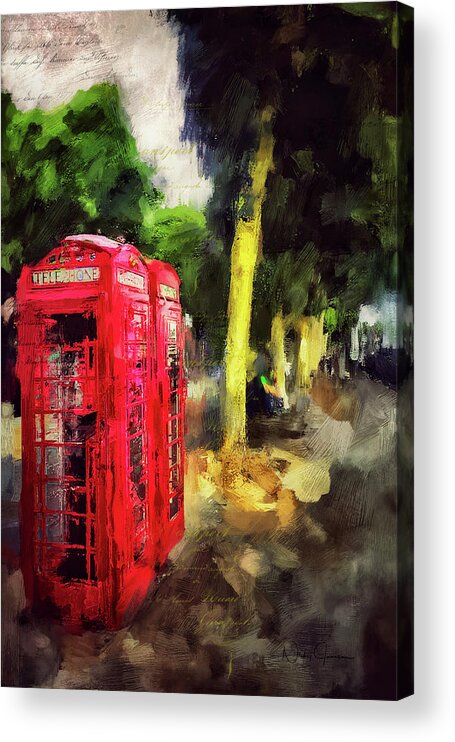 London Acrylic Print featuring the photograph Embankment by Nicky Jameson