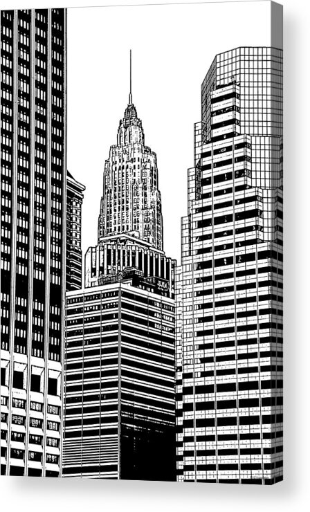 Empire State Building Acrylic Print featuring the photograph Empire State Building - 1 by Frank Mari