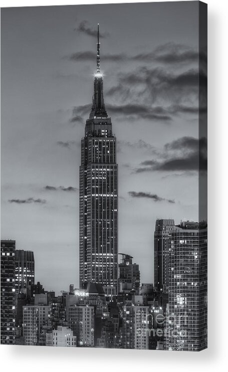 Clarence Holmes Acrylic Print featuring the photograph Empire State Building Morning Twilight IV by Clarence Holmes