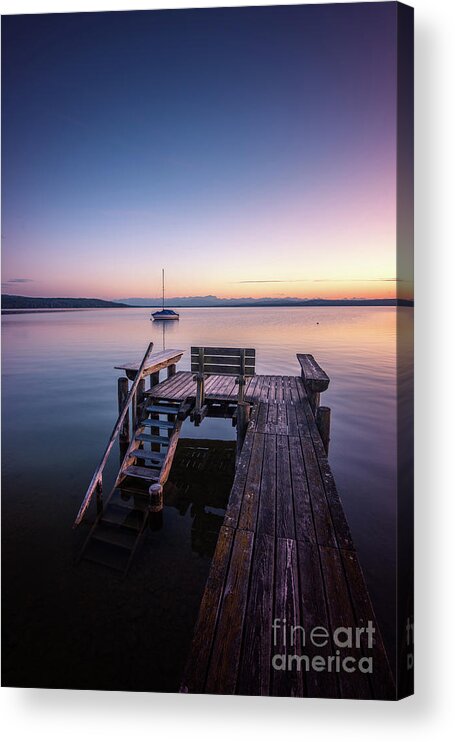 Ammerse Acrylic Print featuring the photograph Enter Sunset by Hannes Cmarits