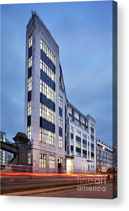 Architecture Acrylic Print featuring the photograph Enterprise House by David Bleeker