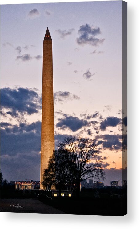 Monument Acrylic Print featuring the photograph Evening Inspiration by Christopher Holmes