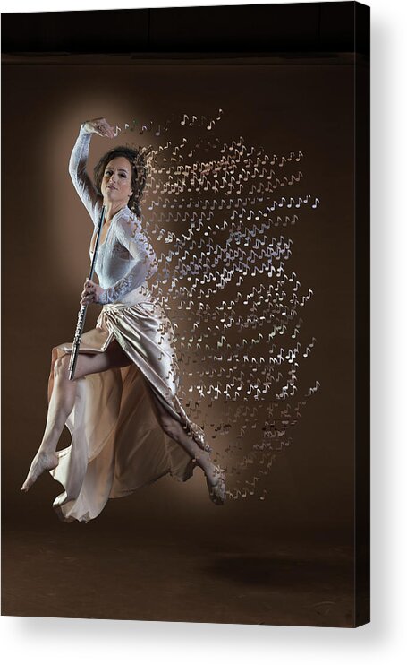 Nina Assimakopoulos Acrylic Print featuring the photograph Explosion of notes by Dan Friend