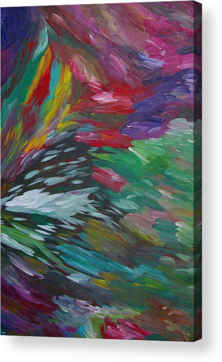Fusionart Acrylic Print featuring the painting Explosion by Ralph White