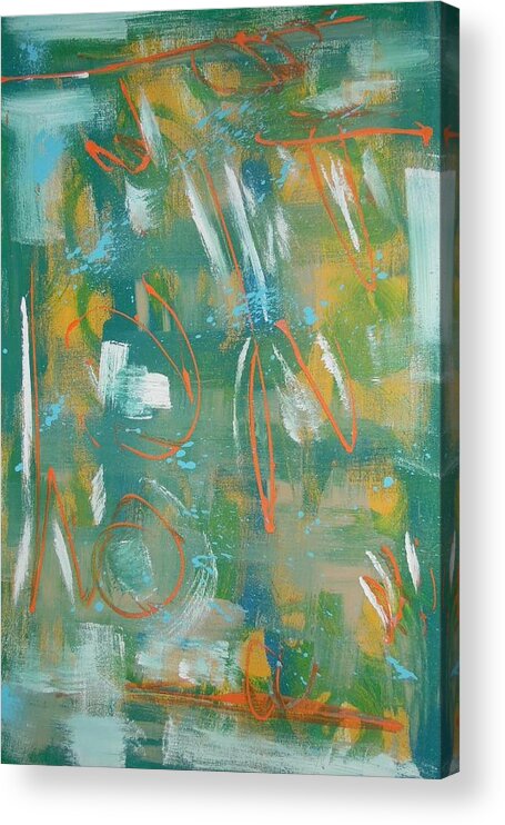 Abstract Acrylic Print featuring the painting Express Yourself by Antonio Moore