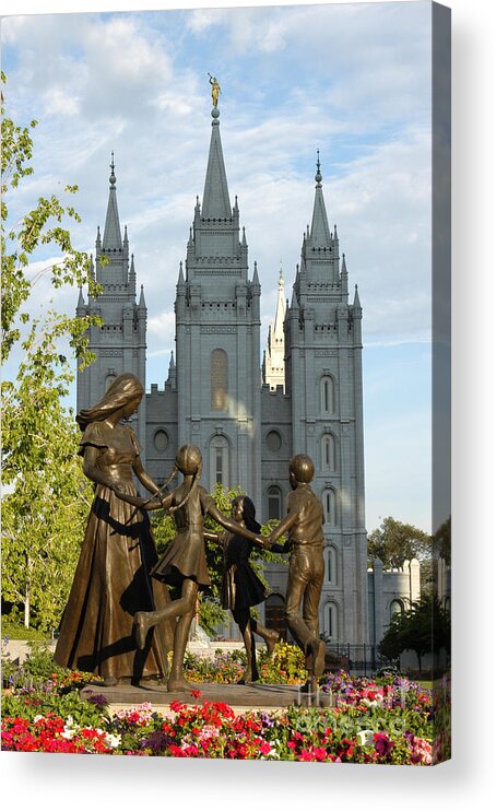 Lds Acrylic Print featuring the photograph Families Are Forever by Craig Leaper