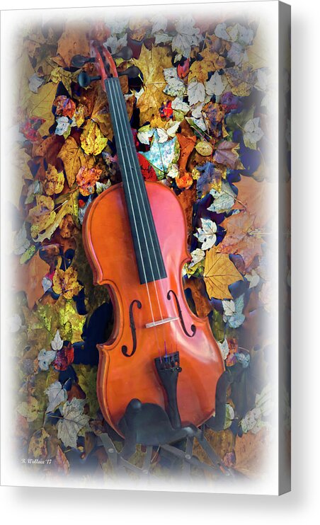2d Acrylic Print featuring the mixed media Fiddle Faddle by Brian Wallace