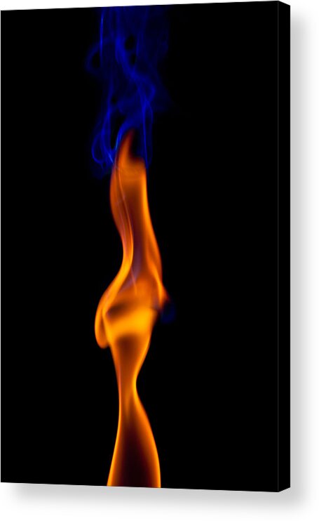 Abstract Acrylic Print featuring the photograph Fire Lady by Gert Lavsen