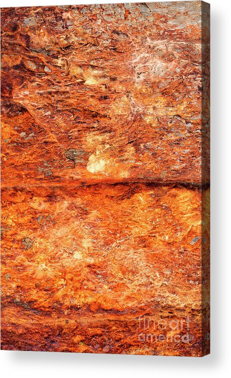 Iron Ore Acrylic Print featuring the photograph Fire Rock by Tim Gainey