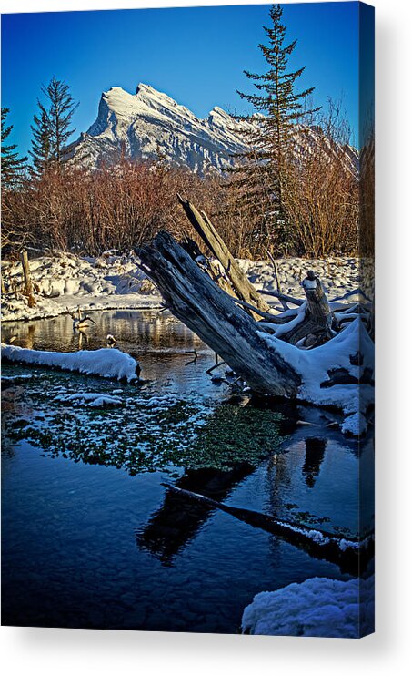 Banff Acrylic Print featuring the photograph First snow by Thomas Nay