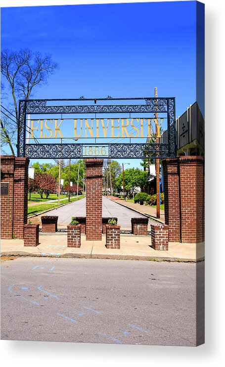 Fisk Acrylic Print featuring the photograph Fisk University Nashville by Chris Smith