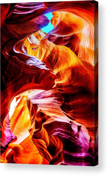 Upper Antelope Canyon Acrylic Print featuring the photograph Flowing by Az Jackson