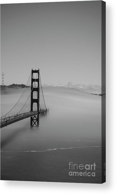 Fog Acrylic Print featuring the photograph Fogging The Bridge by David Bearden