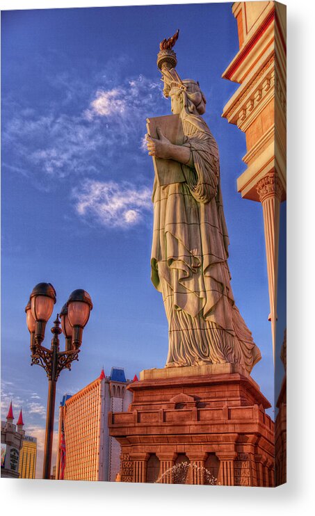 Architecture Acrylic Print featuring the photograph For Liberty by Stephen Campbell