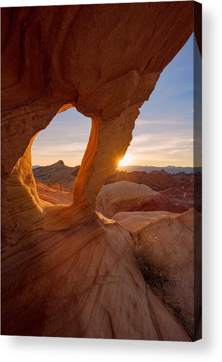Valley Of Fire Acrylic Print featuring the photograph Forbidden Mojave by Dustin LeFevre