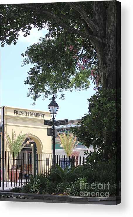 Landscape Acrylic Print featuring the photograph French Market by Todd Blanchard