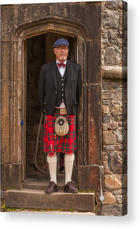 Kilt Acrylic Print featuring the photograph French Scotsman by Kathleen McGinley