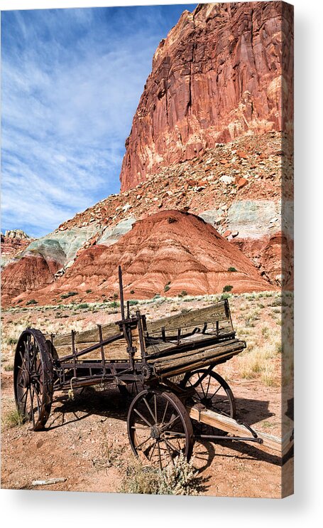 Antique Wagon Acrylic Print featuring the photograph Fruita Wagon by Kathleen Bishop