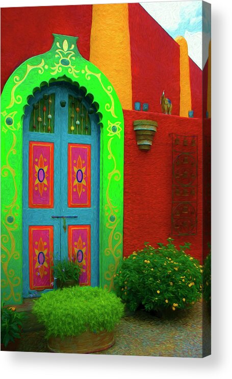 Door Acrylic Print featuring the photograph Garden Door by Mitch Spence