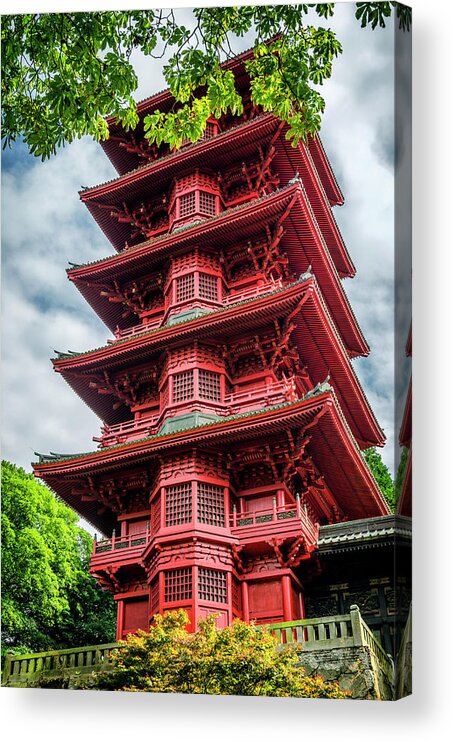 Sight Acrylic Print featuring the photograph Garden of the Japanese Tower by Pablo Lopez