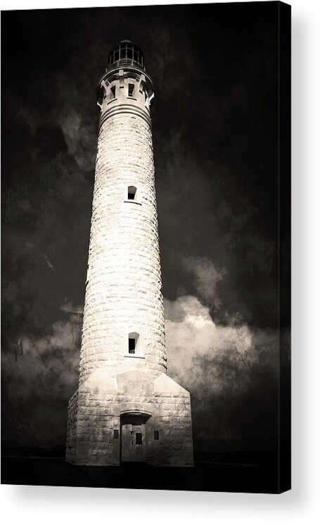 Light Acrylic Print featuring the photograph Ghostly Lighthouse by Phill Petrovic