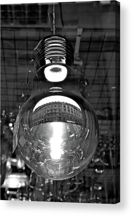 Light Bulb Acrylic Print featuring the photograph Giant Bulb by Rebekah Zivicki