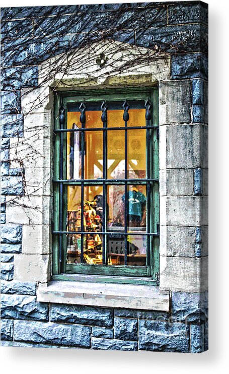 Window Acrylic Print featuring the photograph Gift Shop Window by Sandy Moulder