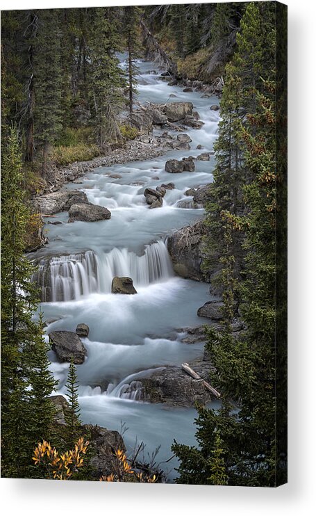 Canada Acrylic Print featuring the photograph Glacial Flow by Robert Fawcett