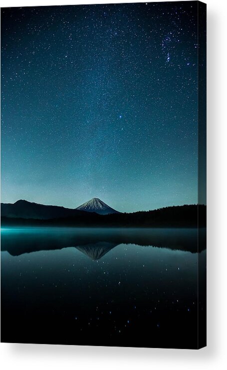 Volcano Acrylic Print featuring the photograph Glazing Lake by Britten Adams